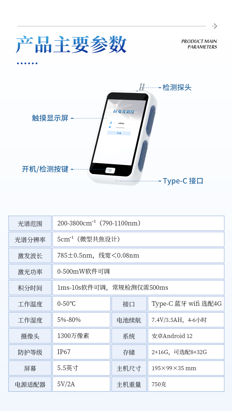 手持式拉曼光谱仪